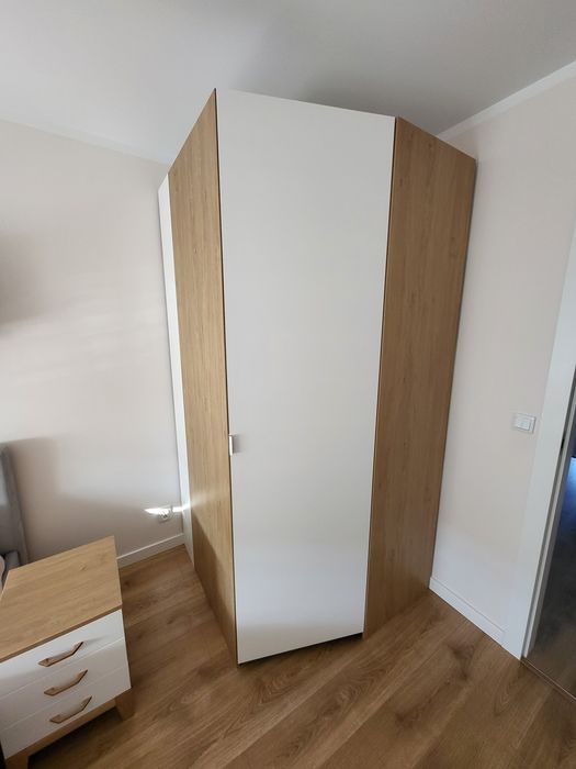 Szafa narożna, garderoba prawa Meblik Mode White Oak