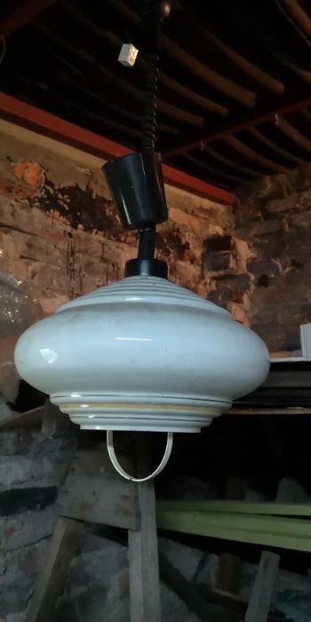 Lampa żyrandol kuchenny z PRL vintage retro old loftowy