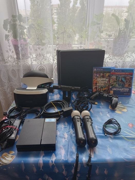 Ps 4 slim на 1TB + PSVR