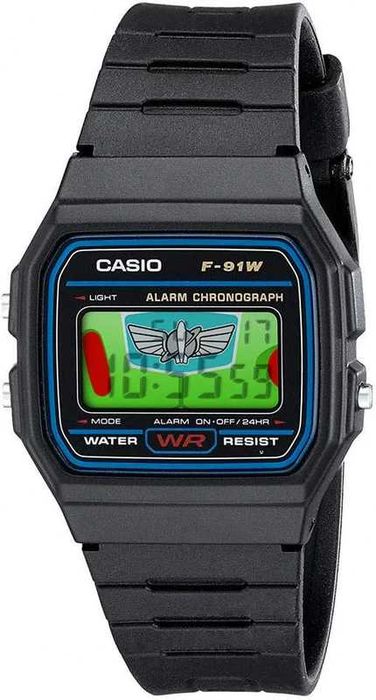 Casio F91W Modificado – Edição Toy Story Buzz Lightyear, Novo