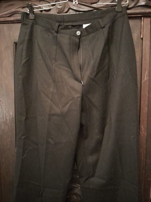 Calças de senhora, pretas, 98% la virgem,:Tiagus