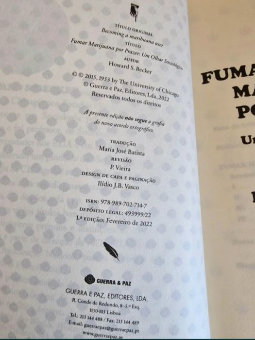 Fumar Marijuana por Prazer de Howard S. Becker