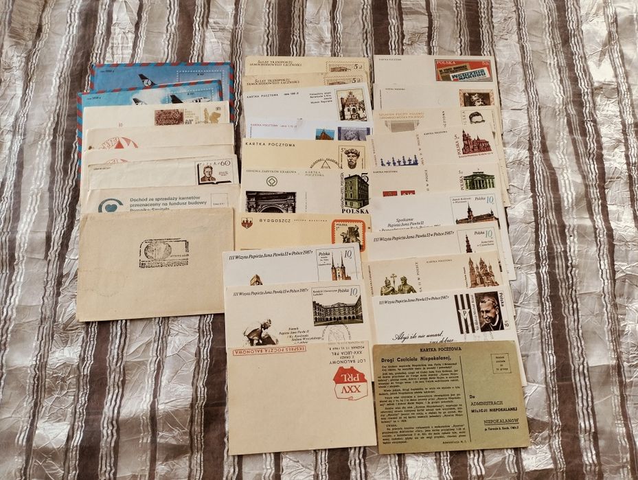 Stare karty pocztowe i kopery PRL