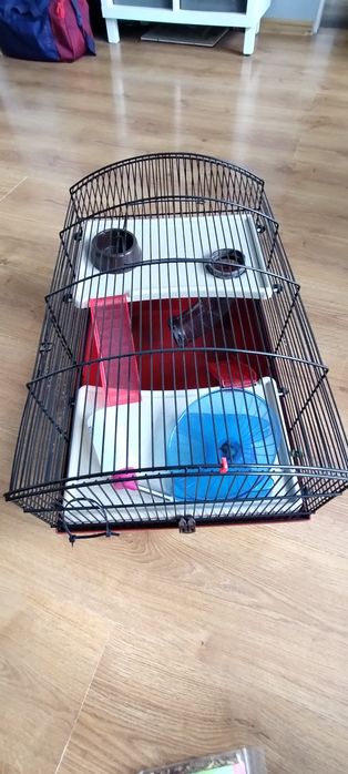 Klatka dla chomika  myszy szczura duży zestaw