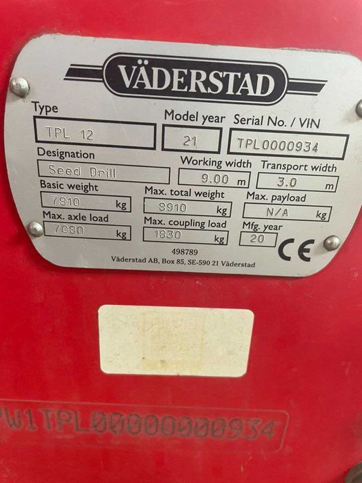 Сівалка Vaderstad Tempo L12 (12/70 см)