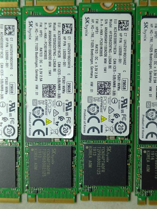 SSD диск Hynix PC601 256GB M2 NVMe 2280 PCIe 3.0 x2 98-100% ЗДОРОВЯ!