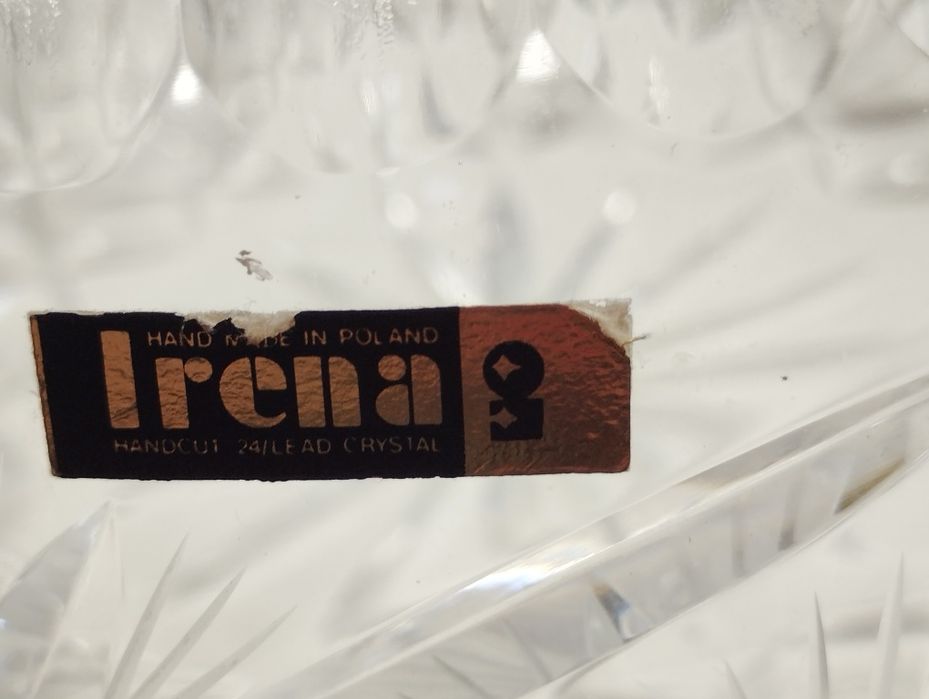 Ogromna duża misa kryształowa huta Irena