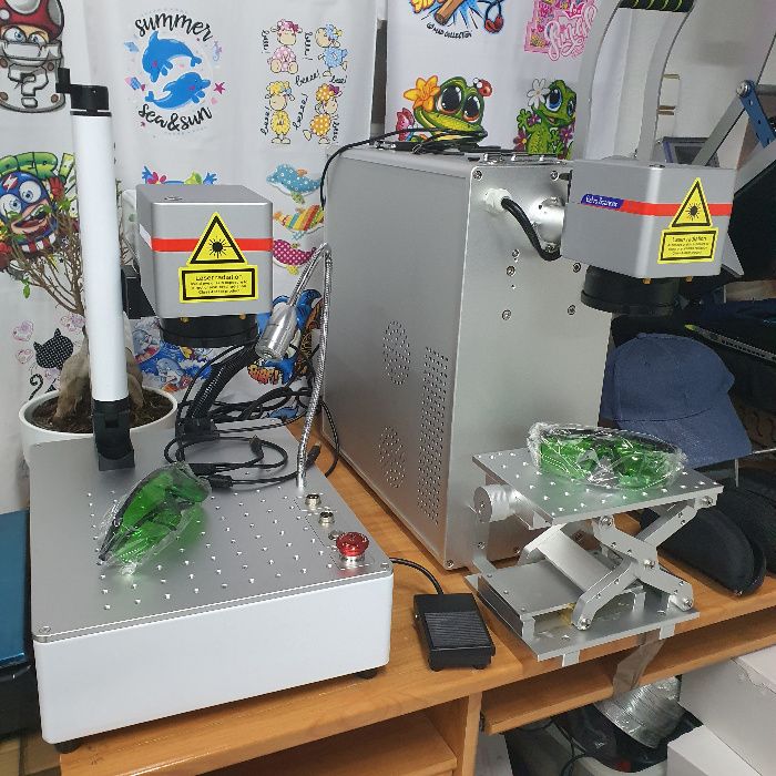 maquina gravação laser metais 20w fibra