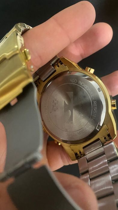 RELÓGIO IMPERDÍVEL ! Technos Dourado Anadigi - Modelo BJ3340.AC |