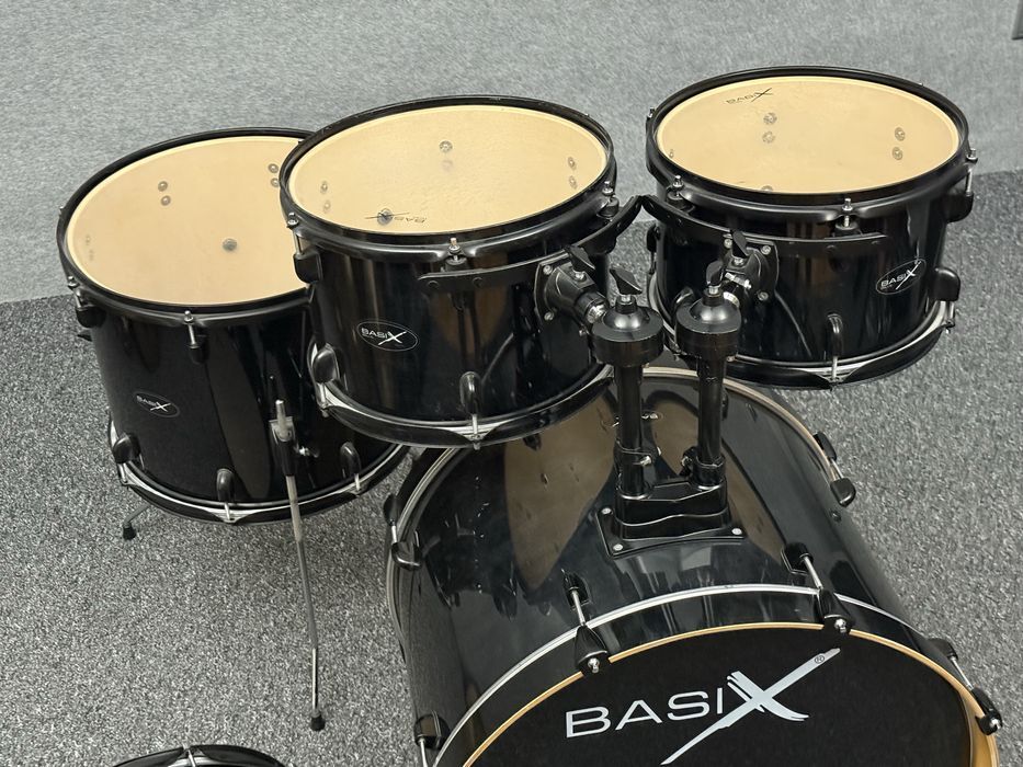 ++ BASIX Classic Custom Black - PERKUSJA Akustyczna zestaw werbel ++