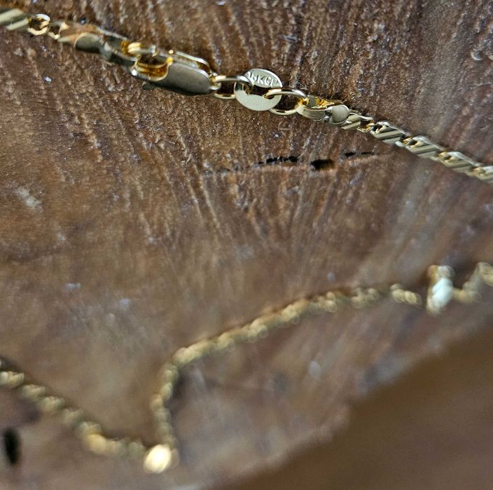 Colar em prata placado ouro 18k