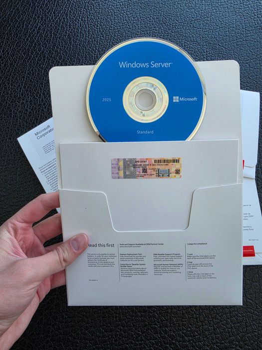 Microsoft Windows Server 2025 Standard 16 Core DVD EP2-25187 — Віндовс Сервер 2025 Стандарт, Виндовс Сервер 2025 ключ ліцензія сервер 2025 ключ