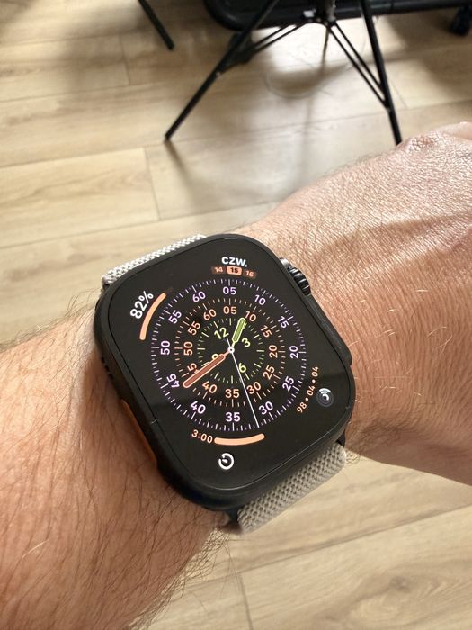 Apple watch ultra 3 czarny cały zestaw gwarancja 100% bateria