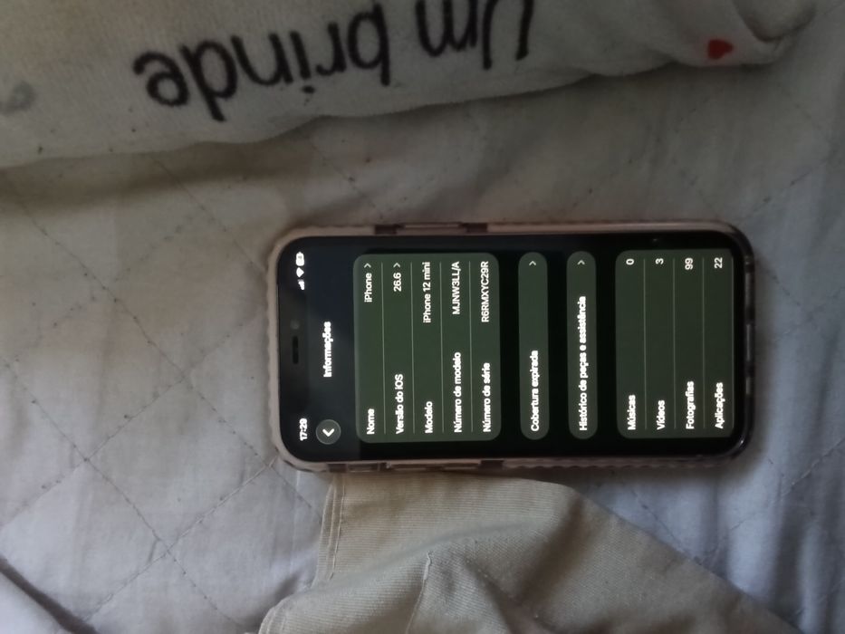 iPhone 12 mini novo com dois anos garantia