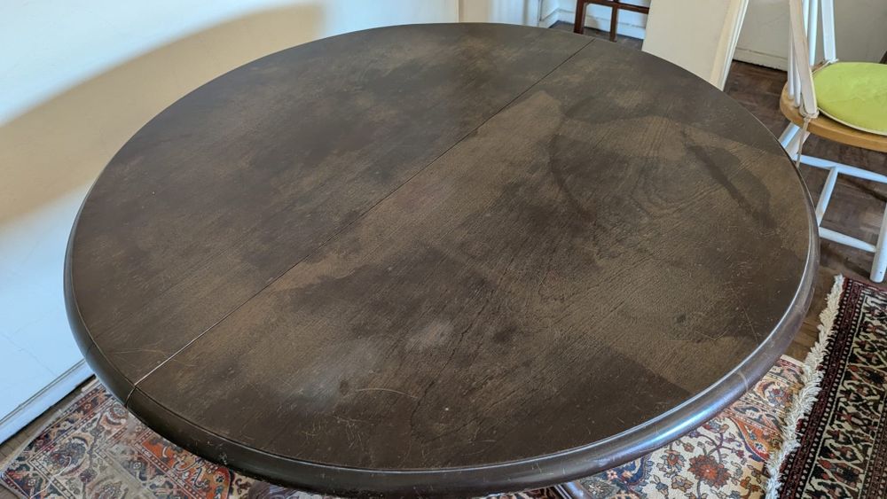 Mesa de madeira maciça sala