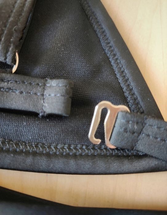 Strój kąpielowy bikini brazylijskie czarny dwuczęściowy nowy XS