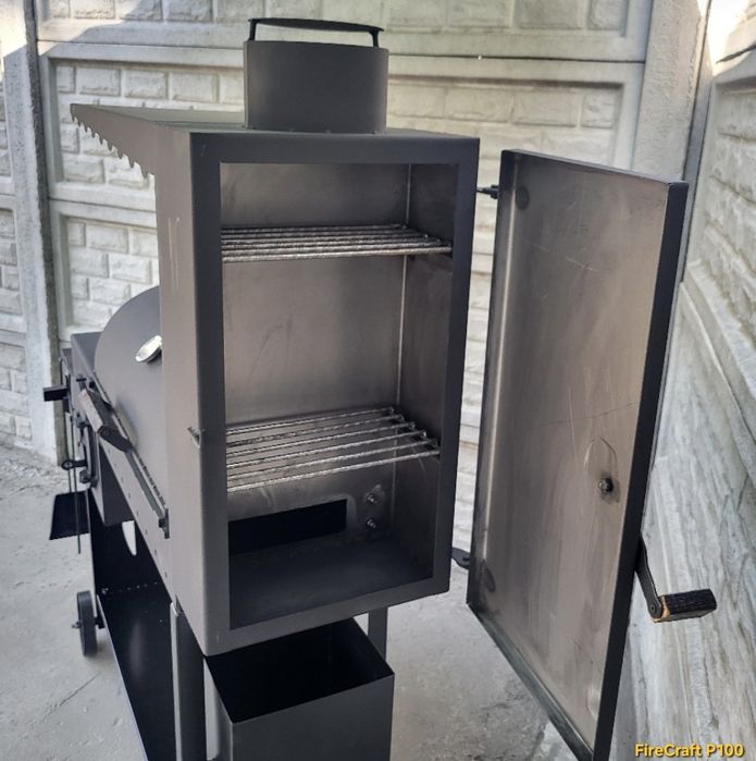 •5мм! 100% НЕ ПРОГОРИТЬ! Мангал Смокер з Піччю під казан та коптильнею