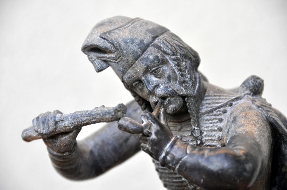 Estatueta de soldado napoleónico (peça única. sec. XIX))