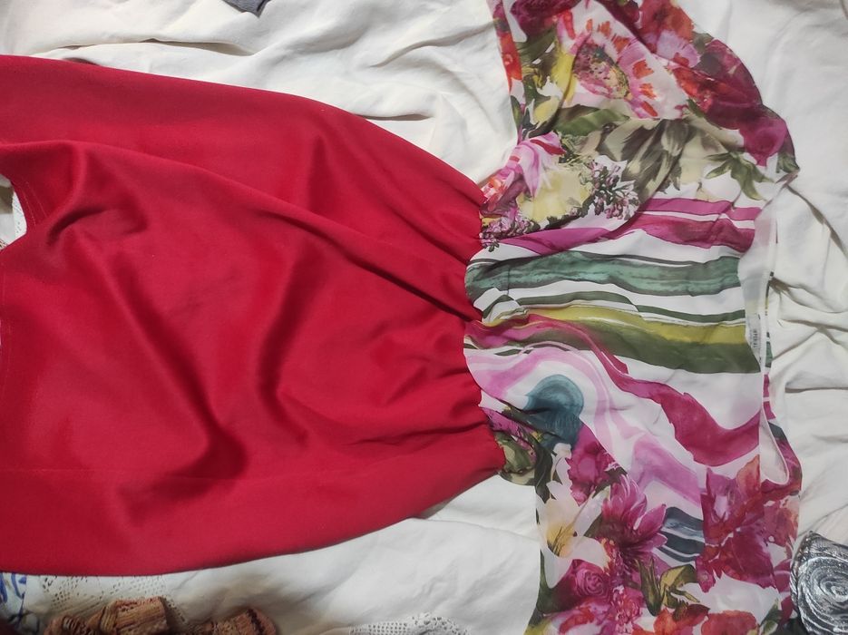 Vestido de seda completo