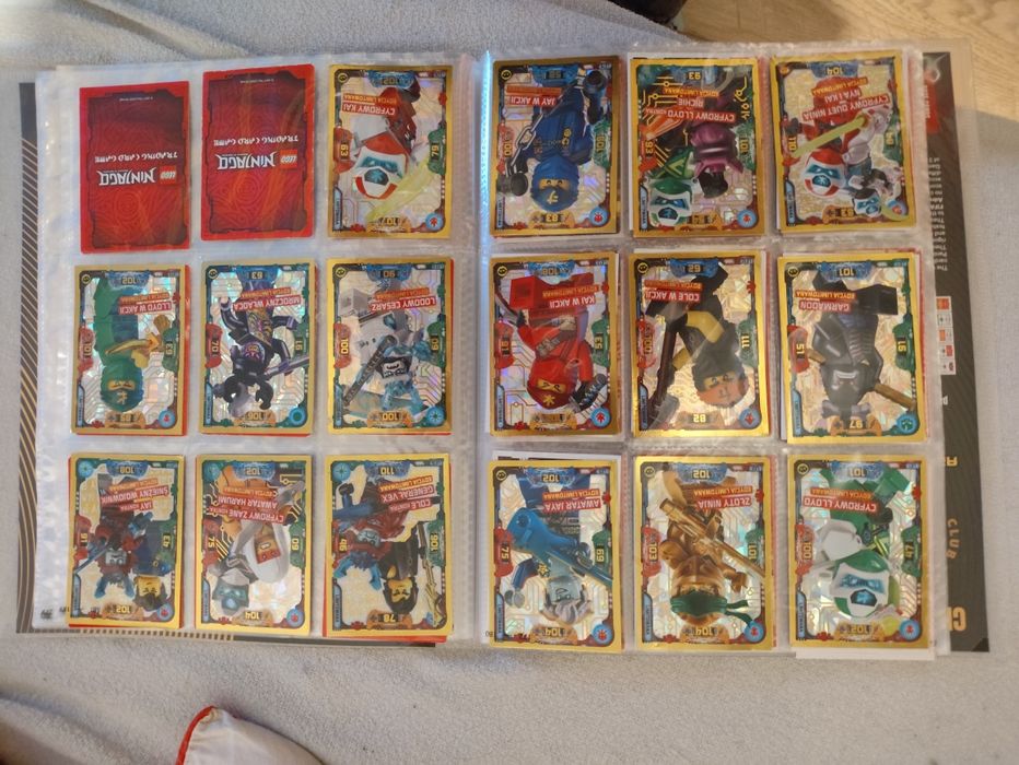 Karty Lego ninjago Seria 5 i na końcu pomieszane