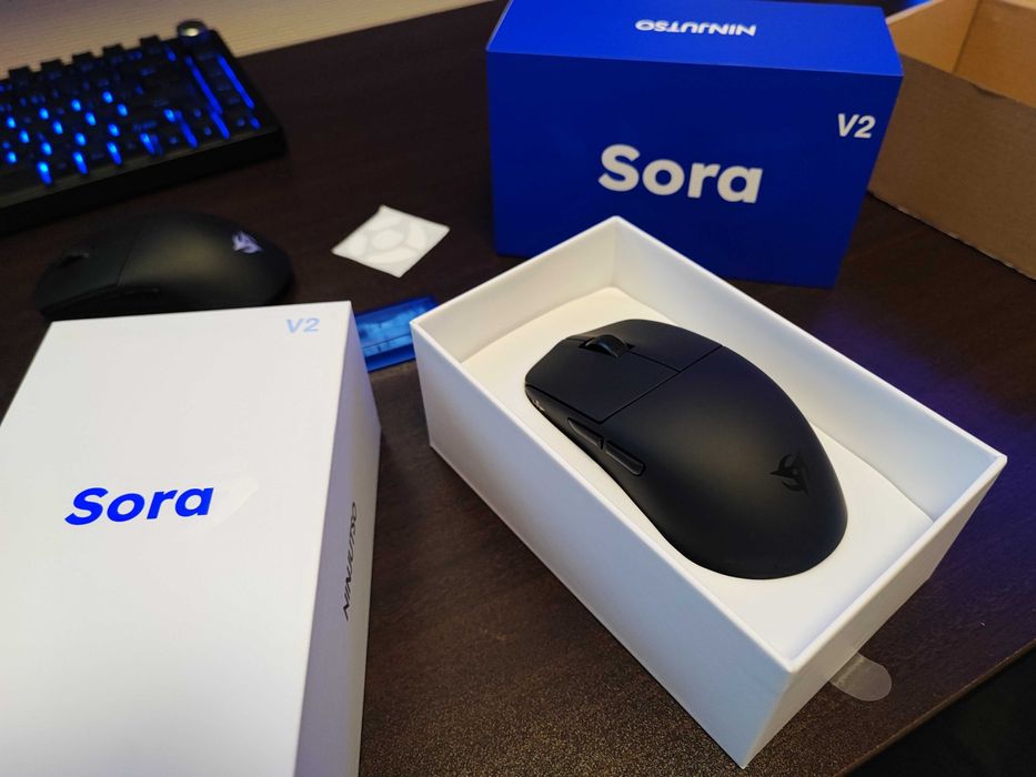 Ninjutso Sora V2 +8K ДОНГЛ 39г Самая лёгкая игровая беспроводная мышь