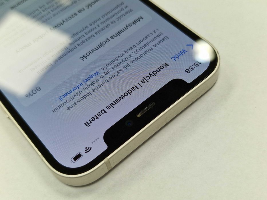Iphone 12 128GB/ White/ Bat 80%/ Grade A- / Gwarancja + ładowarka