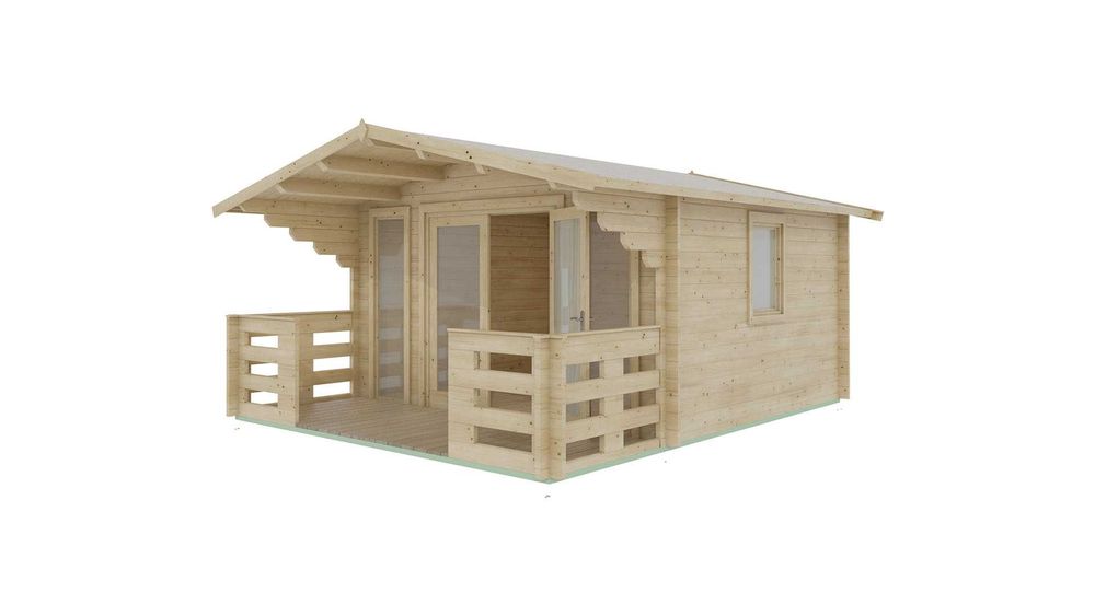 Drewniany domek letniskowy- MILAND 3,8m x 5,3 m
