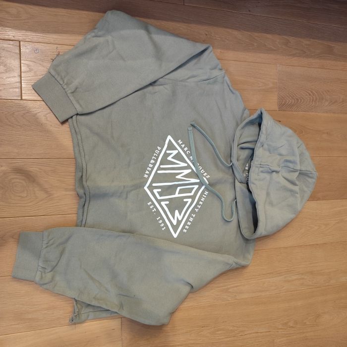Krótka bluza z kapturem PULL&BEAR, róż. M, khaki