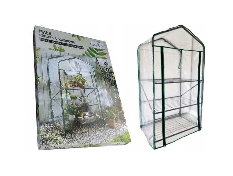 NOWA Mała Szklarnia Ogrodowa 125x70x46 GARDENIC 3poziomy