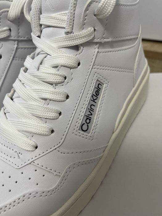 Calvin Klein білі кросівки 38, US 7,5 хайтопи