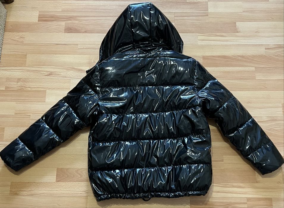 American Stitch Shine Puffer куртка чорна глянцева М як нова