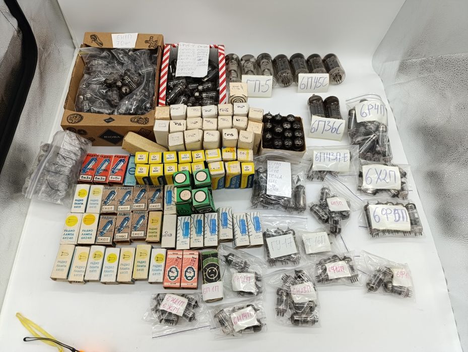 Нові радянські електричні лампи телевізійна лампа СССР 6и4п 6н1п ГП-5