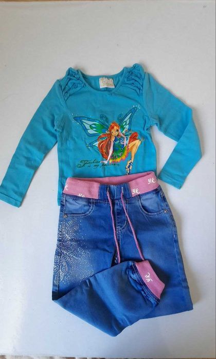 Джинси легенькі для дівчинки,б/у