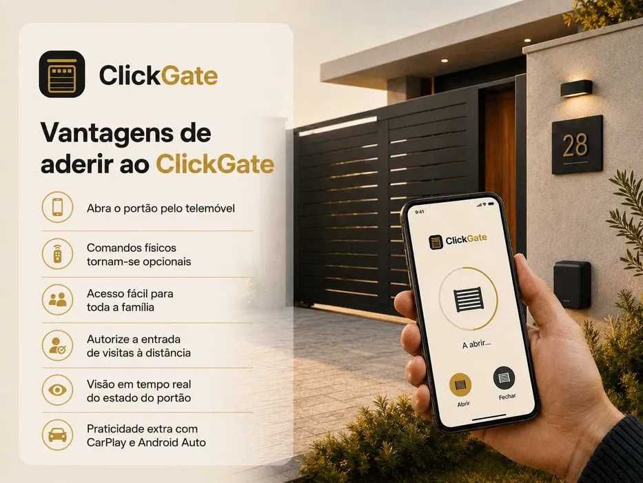 Transforme o Seu Portão em Inteligente | Controlo pelo Telemóvel