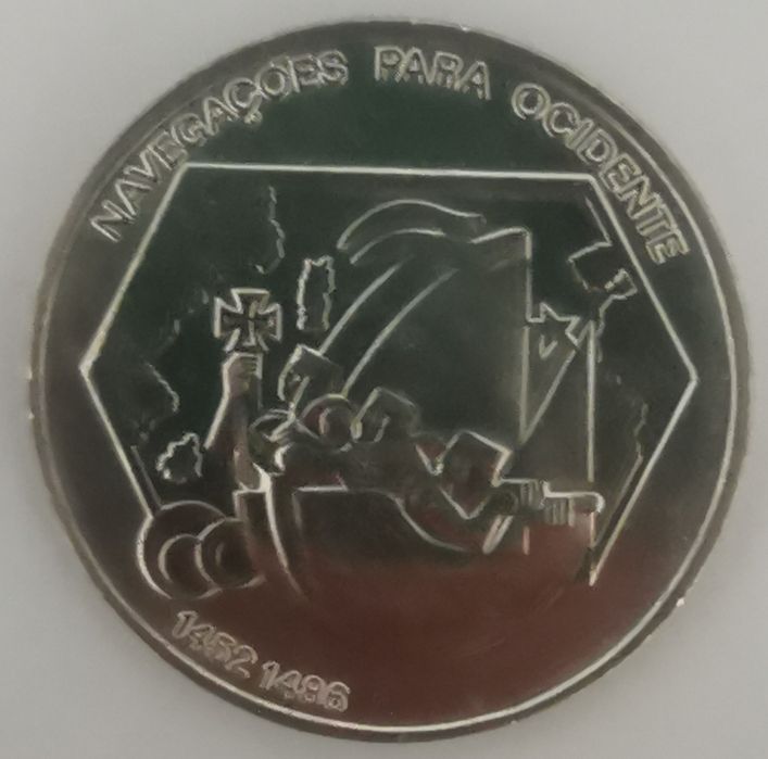 Moeda 200 escudos- 1991- Navegações para Ocidente