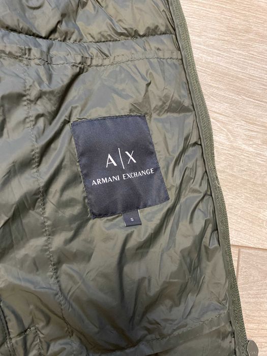 Пуховой жилет armani exchange (a|x) ultra light packable, оригинал, разм. s