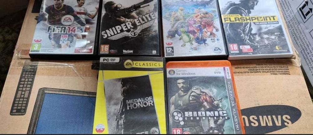 Zestaw Fifa 14, Sniper Elite, Spore, Operation Flashpoint, MoH, Bionic