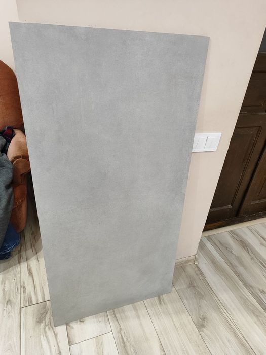 Плитка 60х120, 1 шт , серая, монотонная