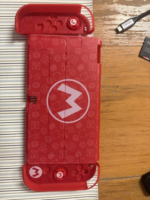 Nintendo switch OLED + MicroSD 128Gb + acesssórios e caixa originais