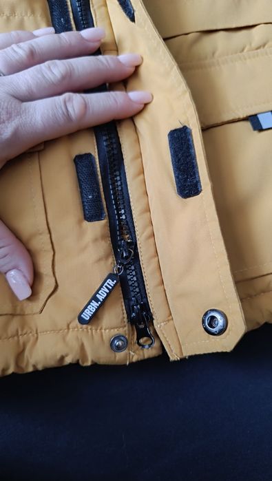 Gruba zimowa kurtka parka Urban skate smyk 98