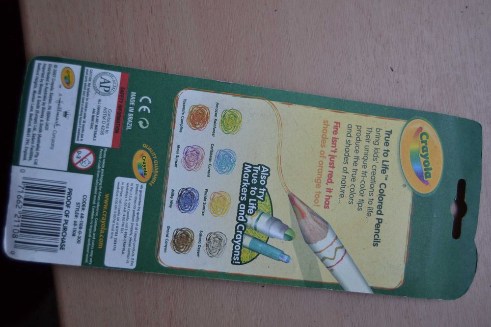Kredki ołówkowe Crayola True to life Trzykolorowe rysiki nietoksyczne