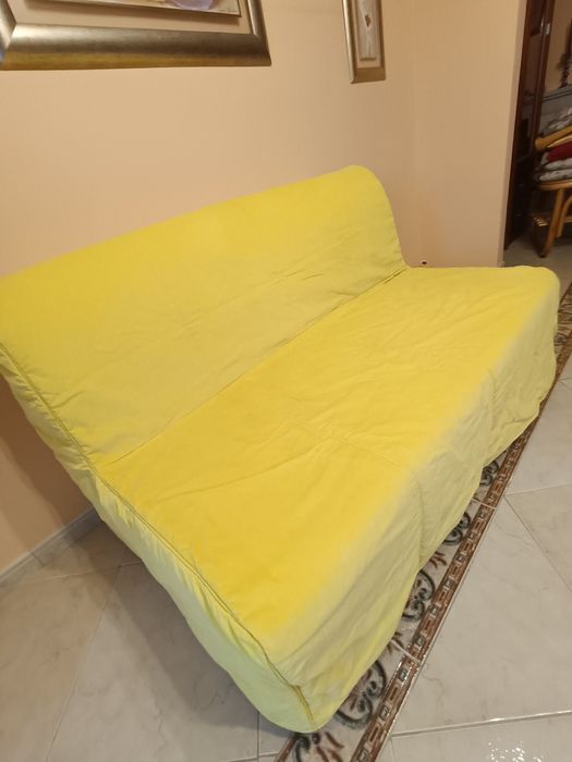 Sofá cama com cobertura abrir e fechar