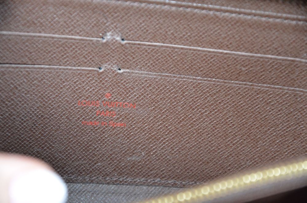 louis vuitton  portfel pung brązowy