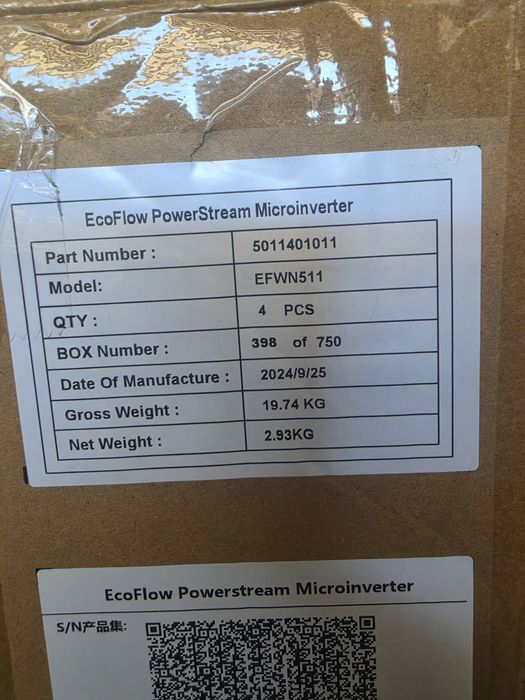 EcoFlow PowerStream Microinverter Мікроінвертор EcoFlow PowerStream 800W