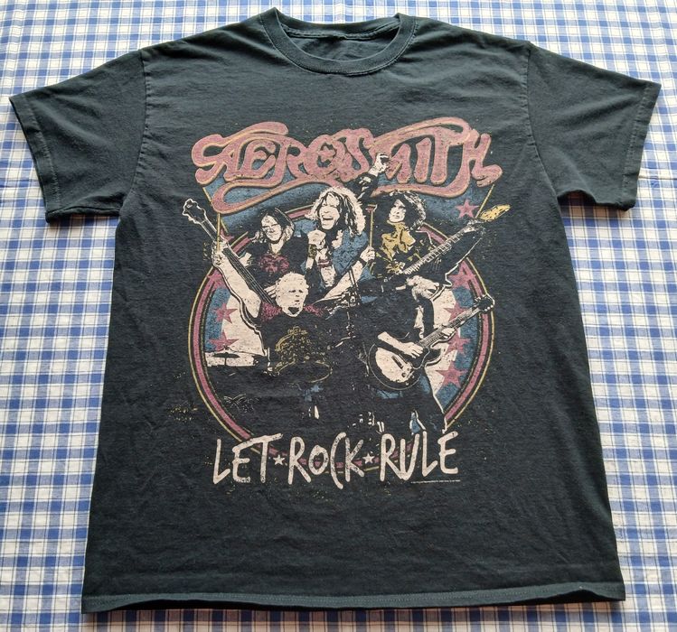 Футболка тур мерч glam metal hard rock группы Aerosmith 2014