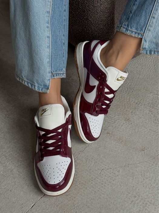 ФОТО РЕАЛ‼️ жіночі кросівки Nike Dunk SB Dunk Burgundy Croc найк сб