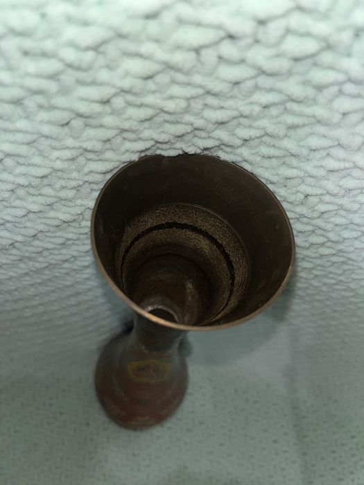 індійська латунна ваза з ручним розписом