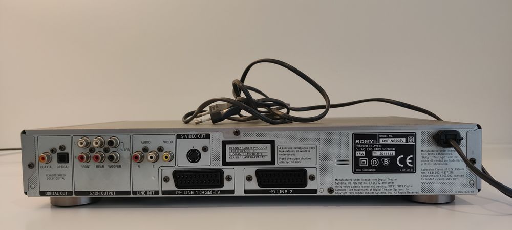 Sony DVP‑NS905V QS - Leitor DVD/SACD