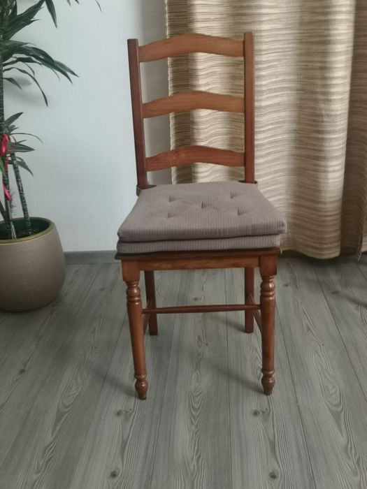 Mesa jantar + cadeiras de carvalho maciço