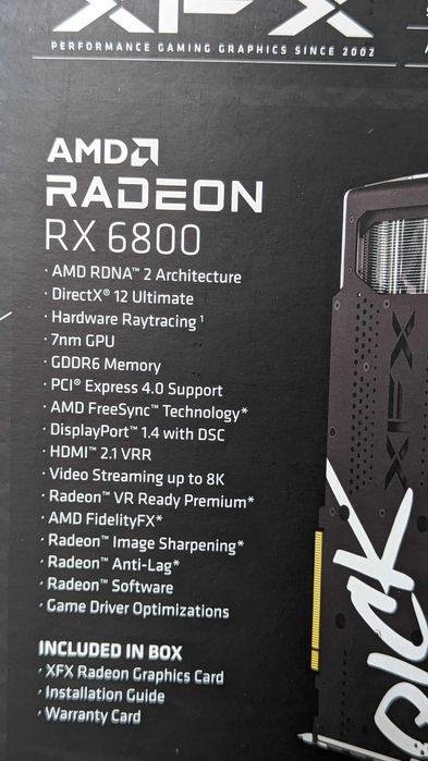 Placa Gráfica AMD Radeon RX 6800 16GB XFX QICK319